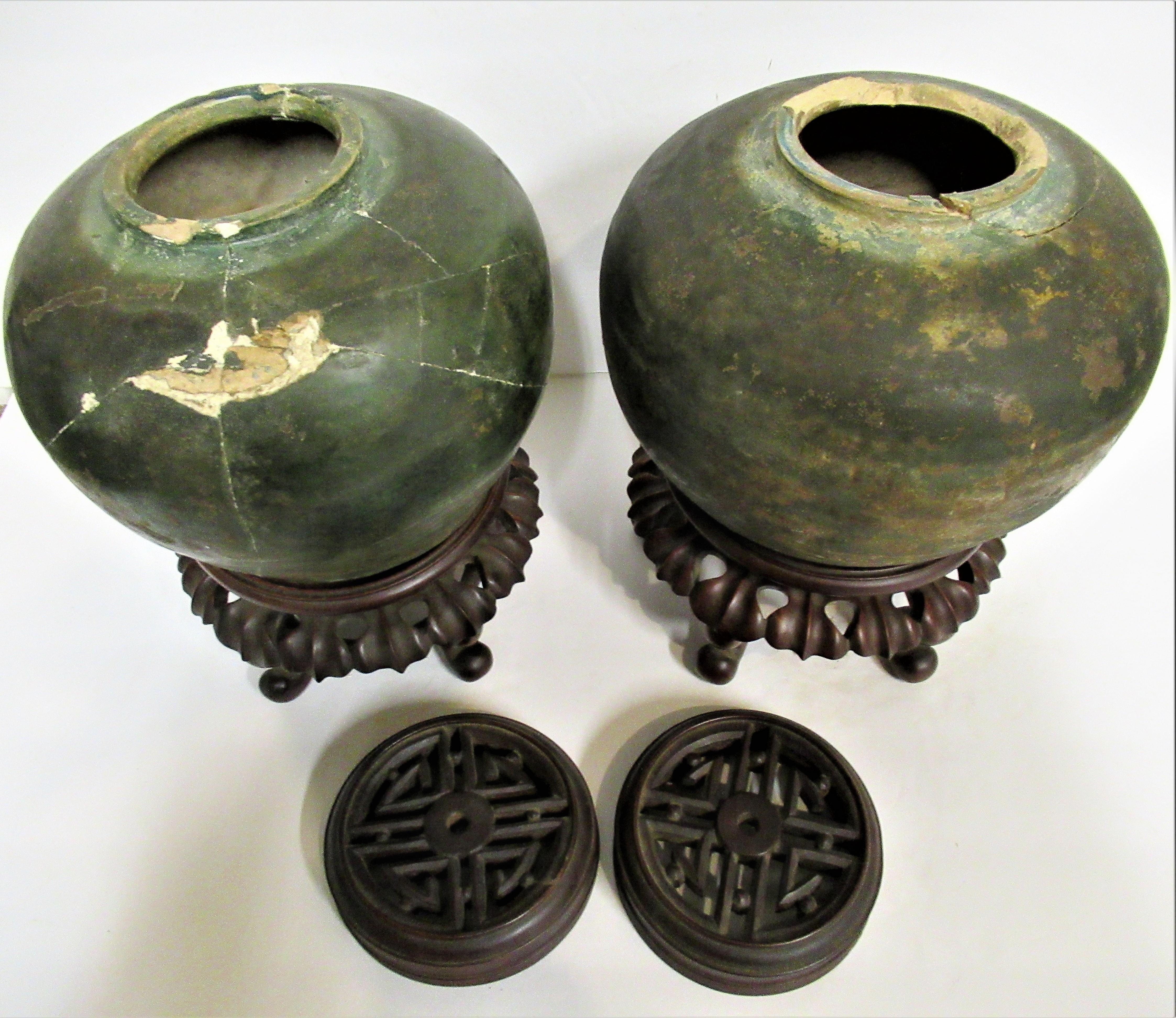 18th Century and Earlier Early Antique Chinese Tea Jars