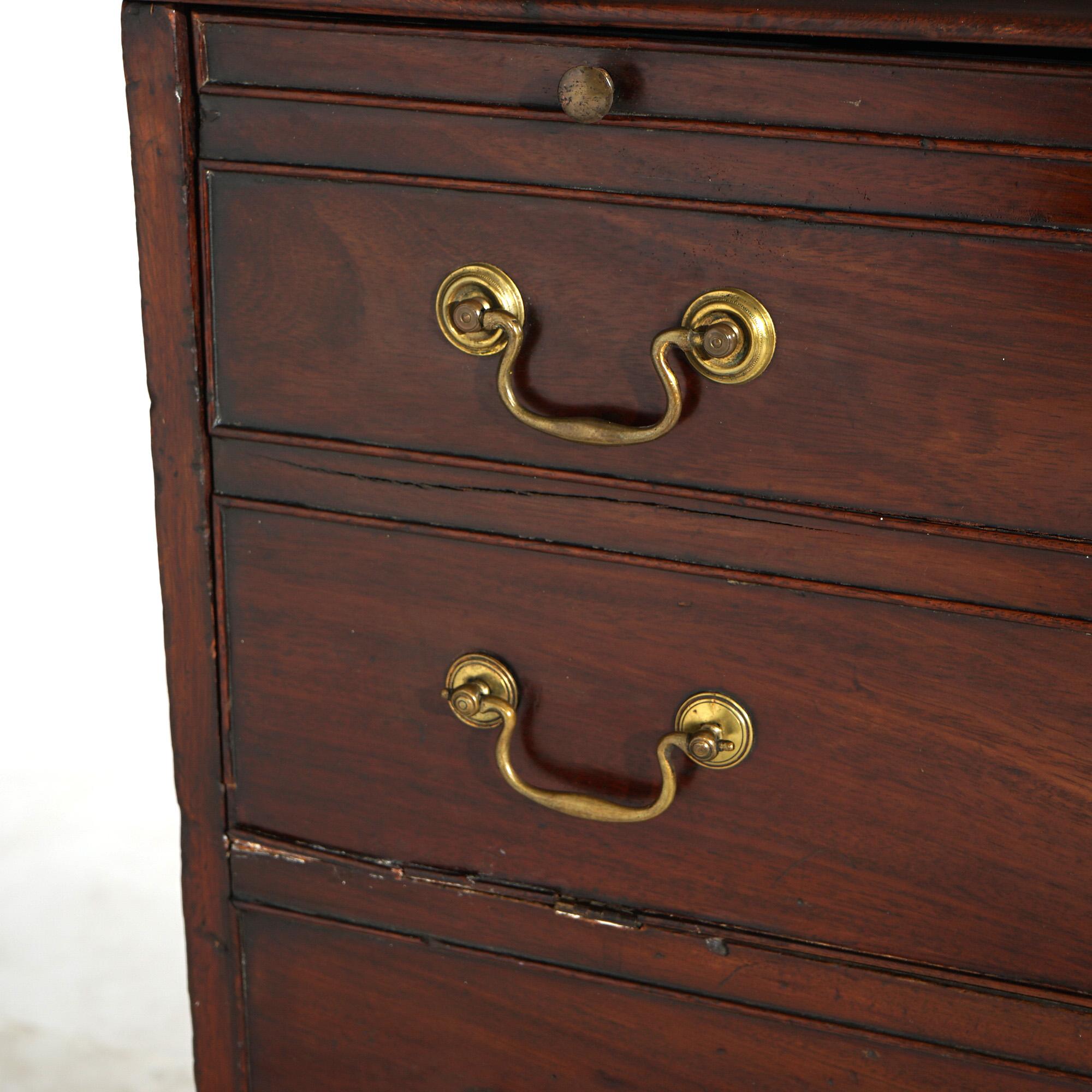 18th Century Early Antique English Georgian Secretary, circa 1750 For Sale