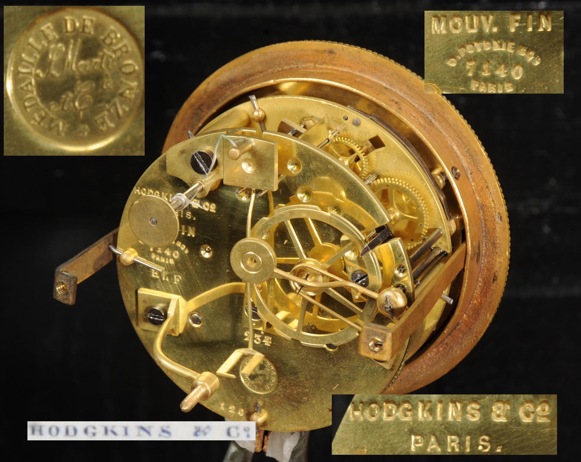 Frühe antike französische Boudoir-Uhr aus Rokoko-Porzellan im Angebot 5