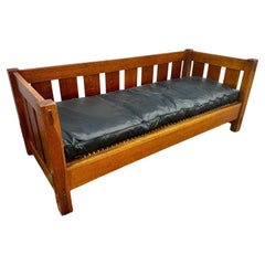 Frühe ANTIQUE GUSTAV STICKLEY    Modell 208 Settle - W7805