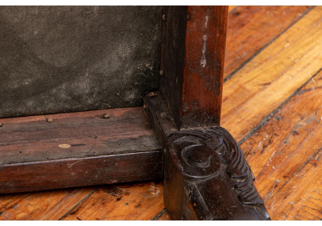 Early Antique Jacobean Style Bench 6