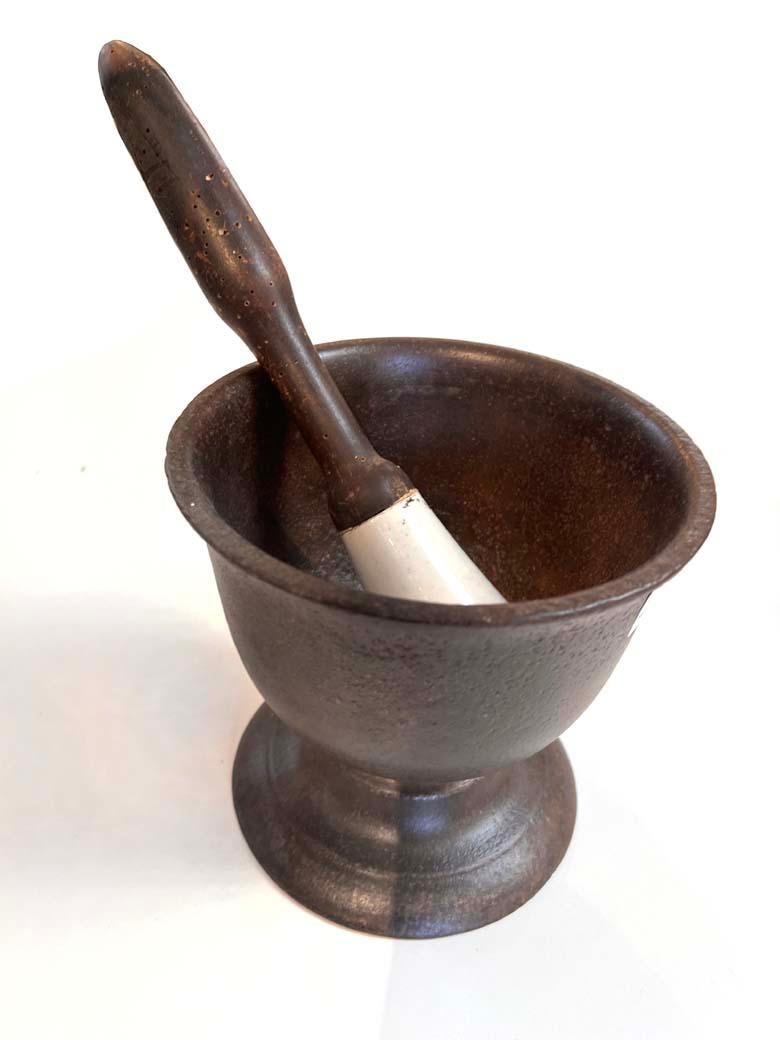 Early Antique Mortar and Pestle 3