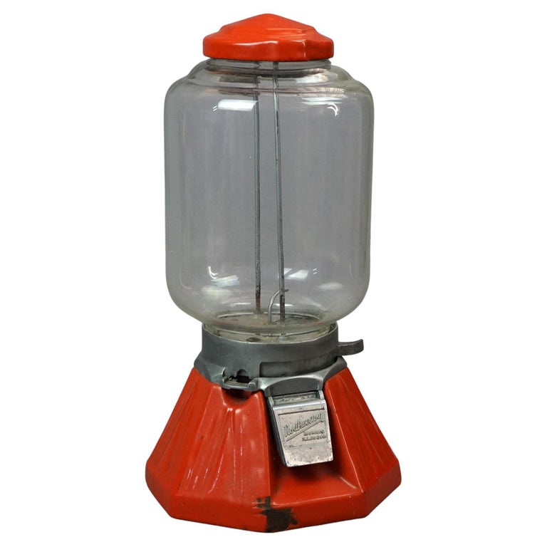 Early Antique Northwestern Table Top Gumball Machine Circa 1930 For