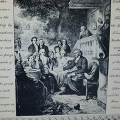 Early Antique Schepps Advertising Tin Cake Box with Genre Scenes, Circa 1910