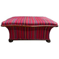 Early Antique Upholstered Bench Chest