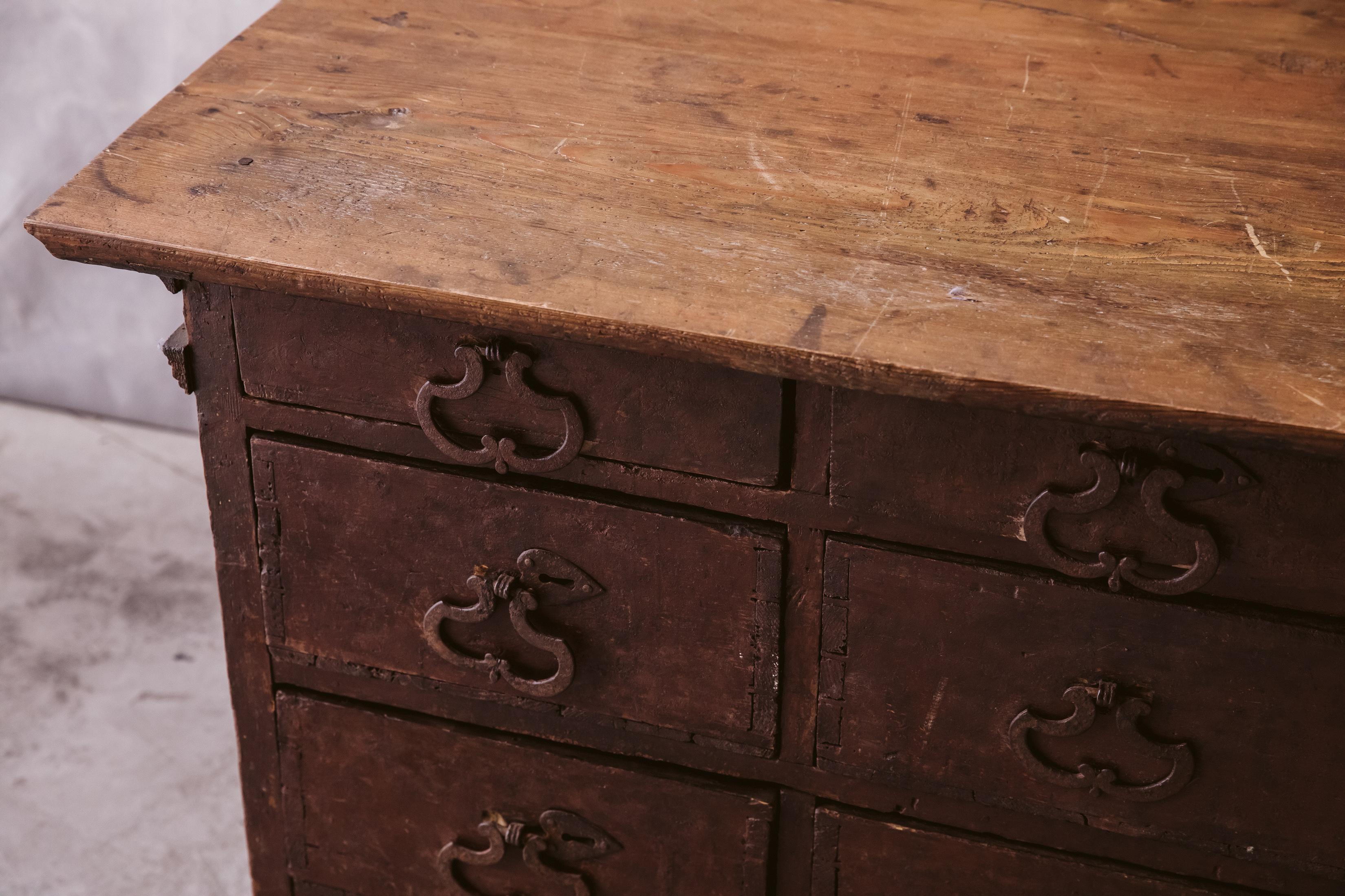Pine Early Apothecary Chest from Italy, Circa 1800