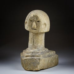 Early Archaic Janus Head in Limestone