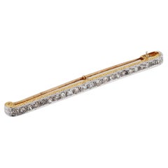 Épingle de succession à boîte de diamants du début de l'Art déco