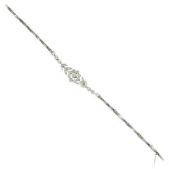 Early Art Deco Diamond White Gold Bracelet