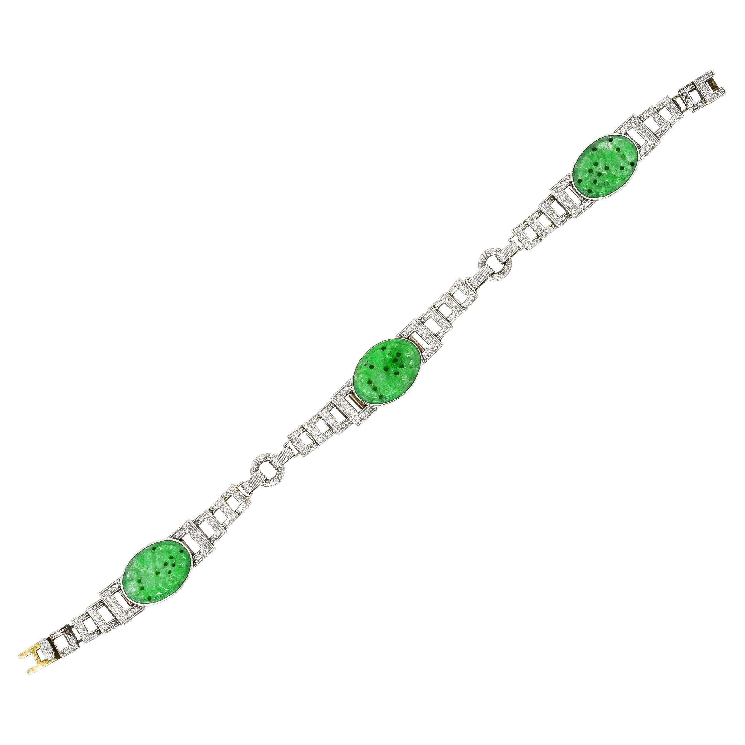 Jade Diamond Bracelet at 1stDibs jade and diamond bracelet, jade