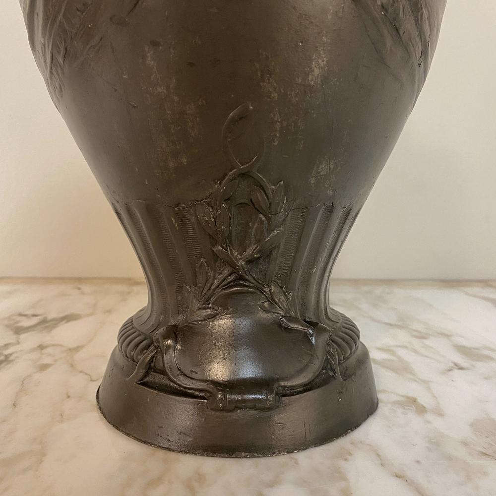 Early Art Deco Period Pewter Vase For Sale 1
