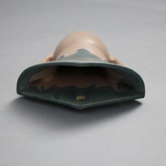 Early Art Deco Roseville Carnelian Art Pottery Wall Pocket, circa 1930