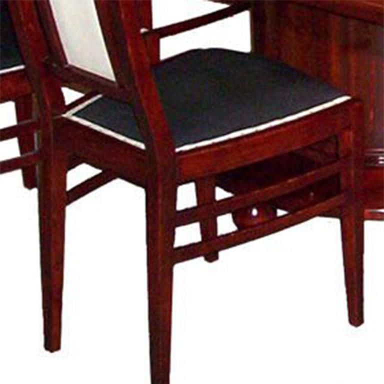 XIXe siècle Table de salle à manger Sezession et six chaises du début de l'Art déco en vente