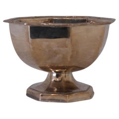 Early Art Deco Silverplate Pedestal Bowl by Mappin & Webb, England, c. 1920s