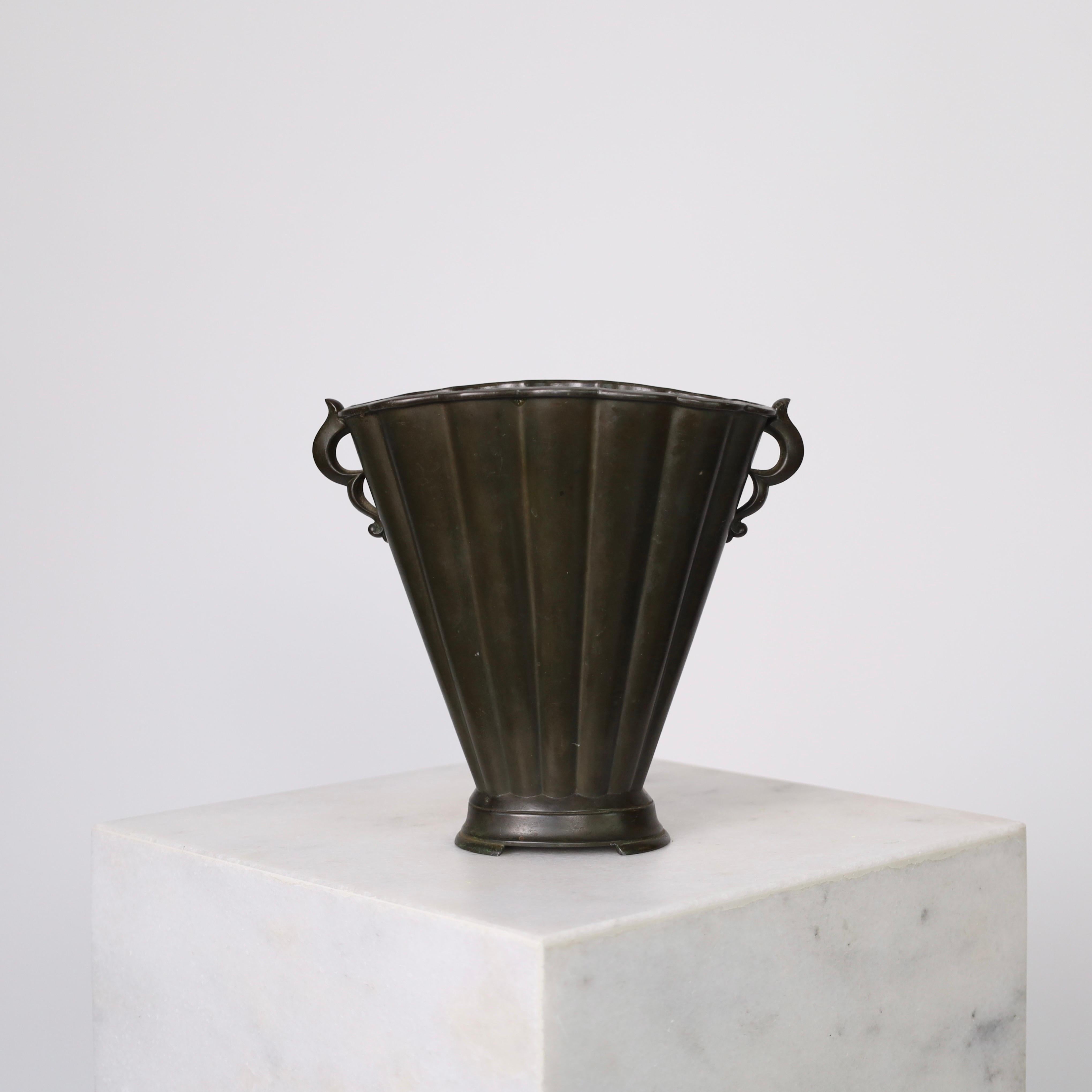 Early 20th Century Early Art Deco Vase by Just Andersen, 1920s, Denmark