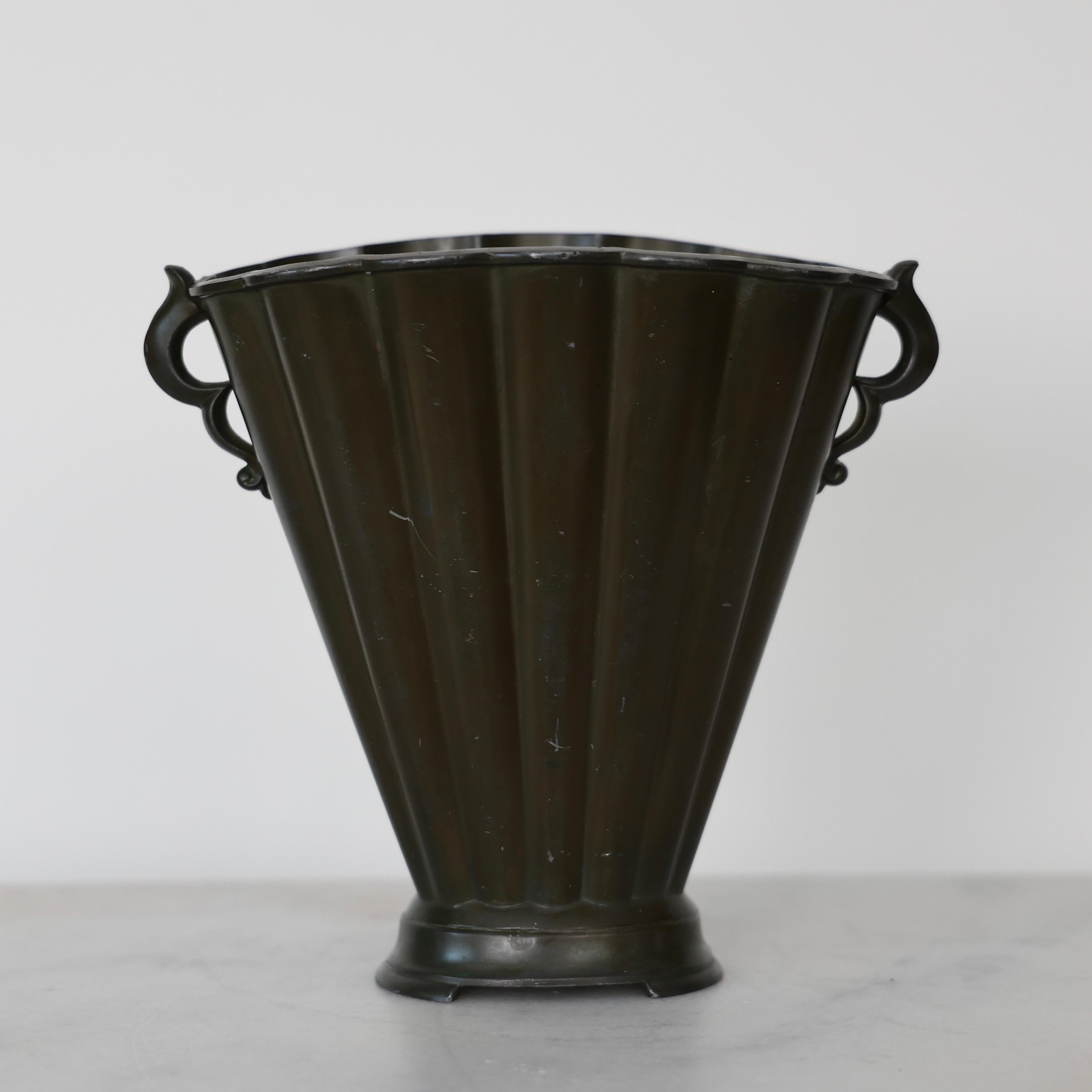 Early Art Deco Vase by Just Andersen, 1920s, Denmark 1