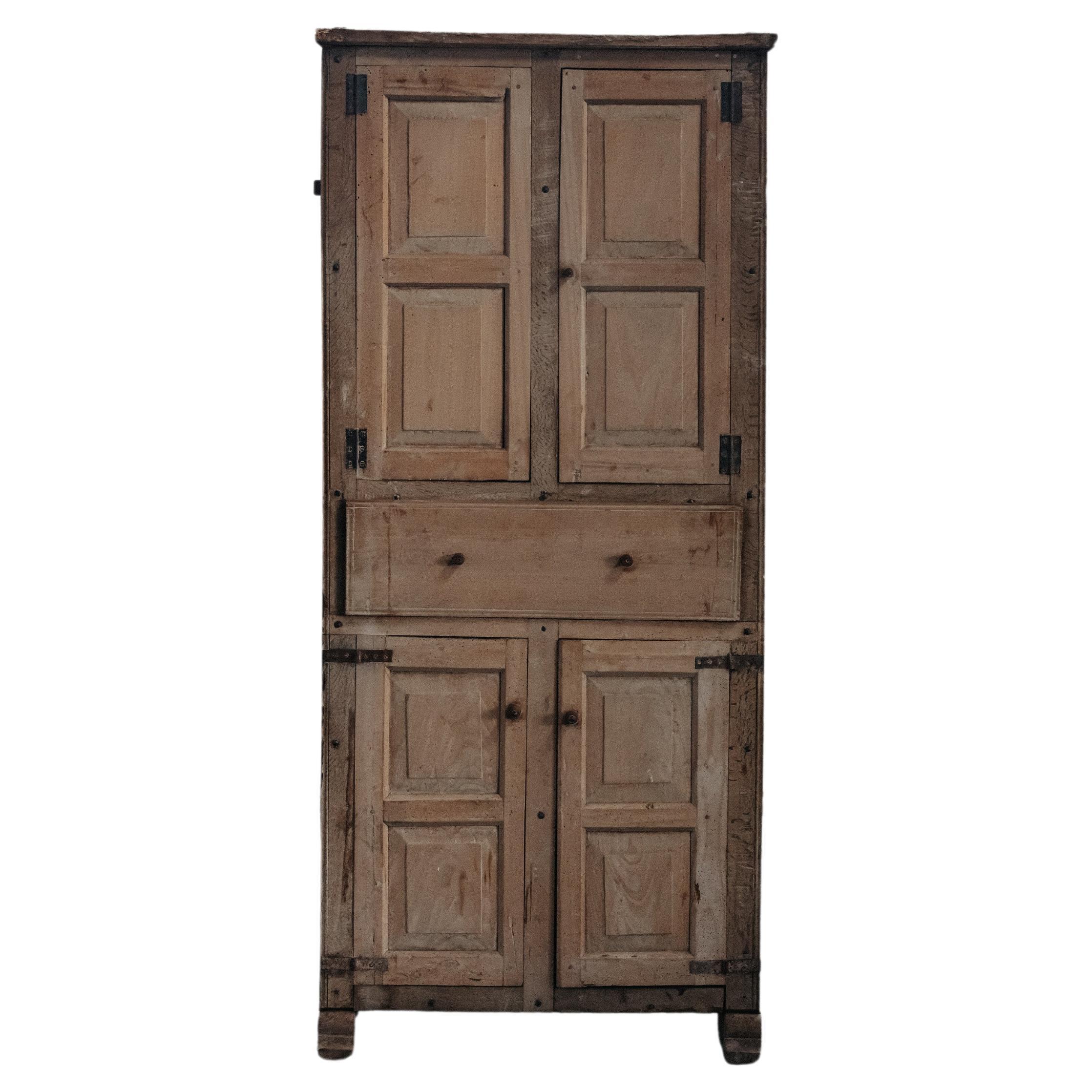 Early Art Populaire Cabinet From France, Circa 1880 For Sale