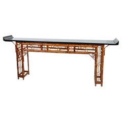 Early Asian Bamboo Altar Table