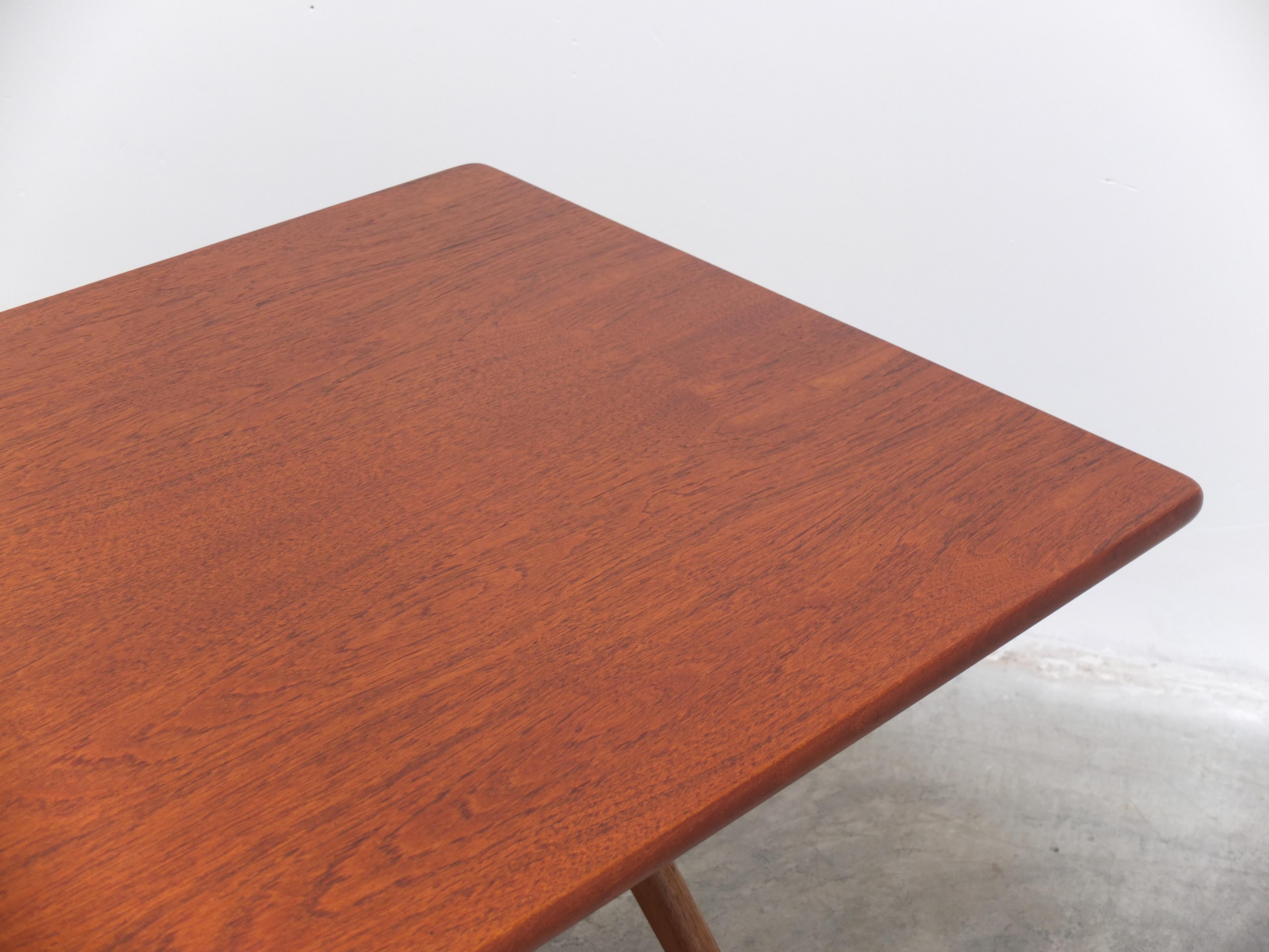 20th Century Early 'AT 303' Cross-Leg Table by Hans J. Wegner for Andreas Tuck, 1955 For Sale