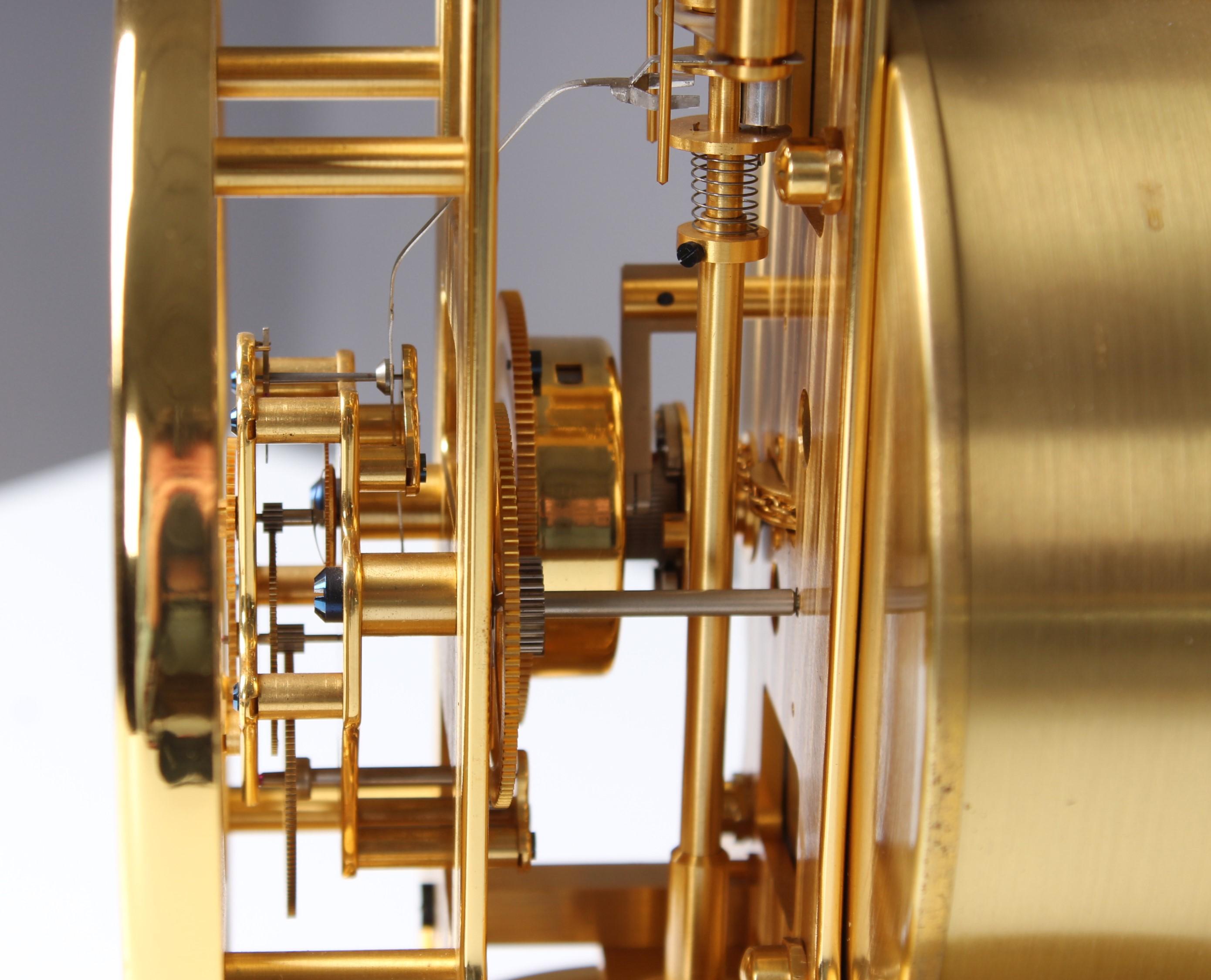 Early ATMOS II Clock from 1949, Jaeger-LeCoultre, Classic Design, White, Gold 1