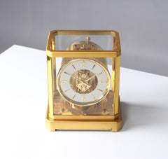 Frühe ATMOS II Uhr von 1949, Jaeger-LeCoultre, Classic Design, Weiß, Gold