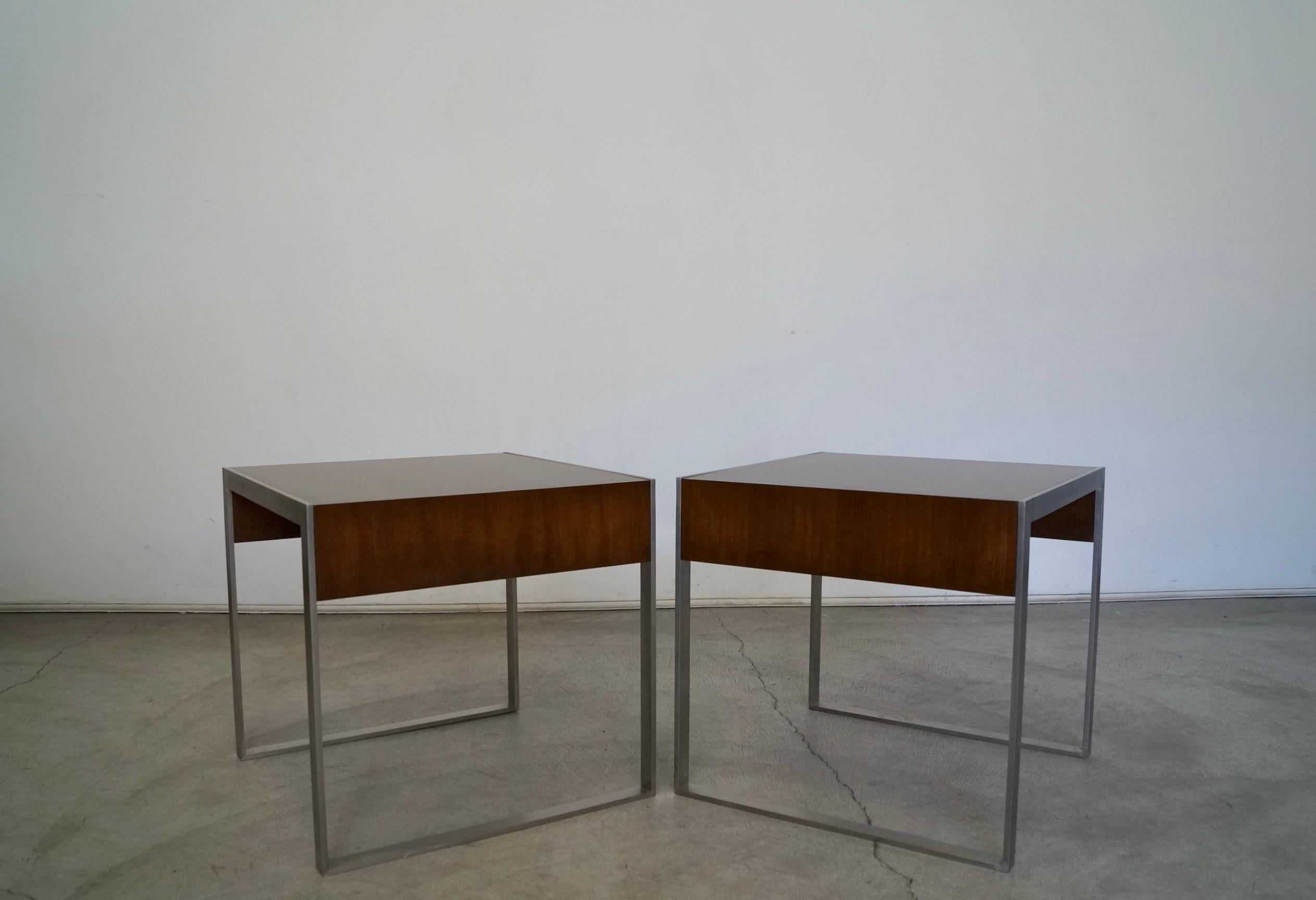 Tables d'extrémité du début des années 80 par Bernhardt - une paire en vente 3