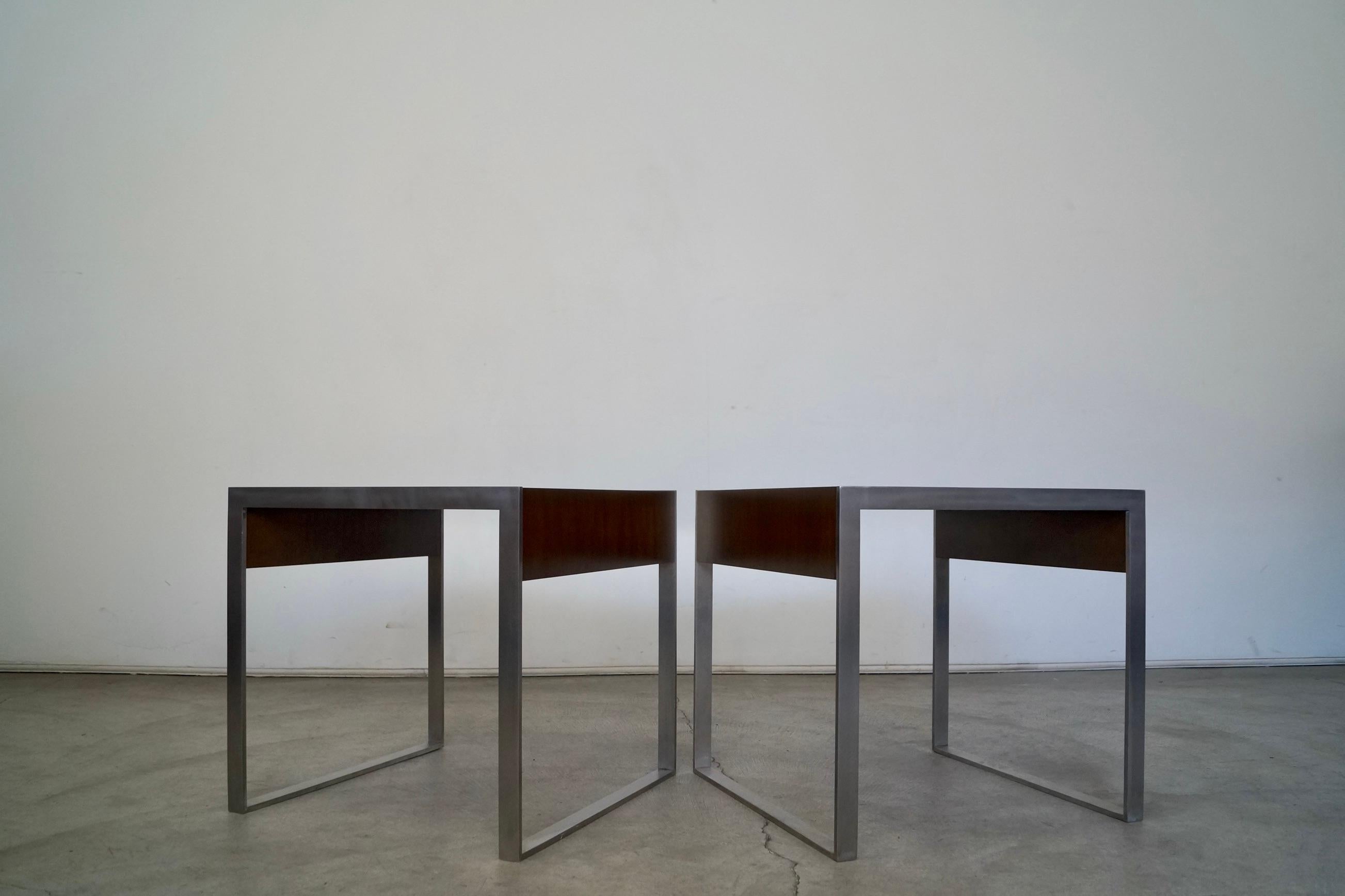 Early Aughts End Tables by Bernhardt, a Pair In Excellent Condition For Sale In Burbank, CA