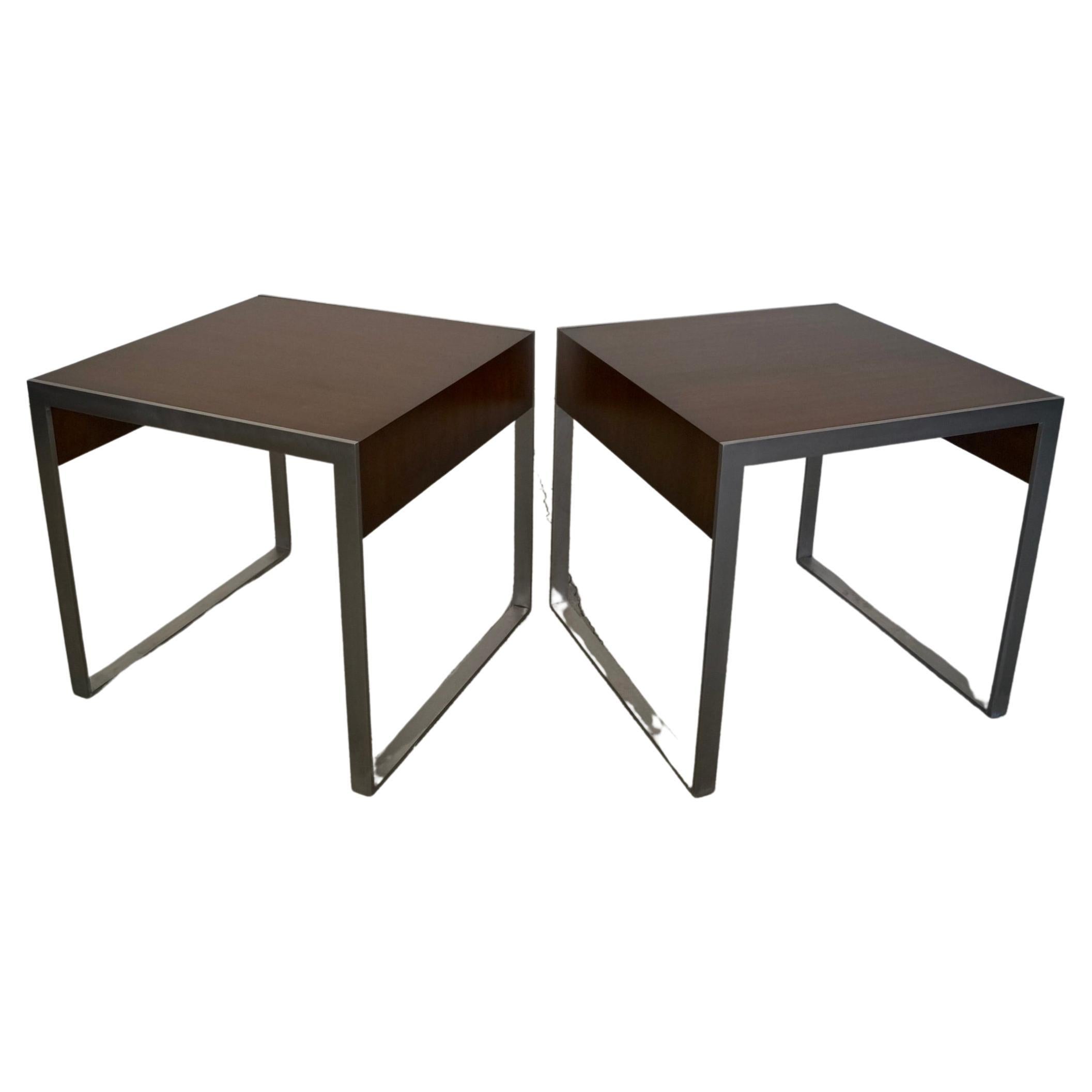 Early Aughts End Tables by Bernhardt, a Pair