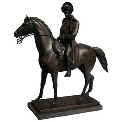 Early Austrian Alois Hernick Bronze, Napoleon zu Pferde, Battle of Jena