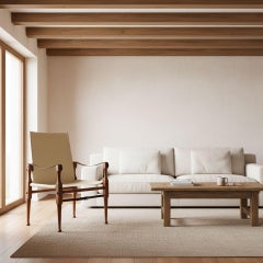 Early Authentic Antique British Roorkhee Campaign “Safari” Arm Chair