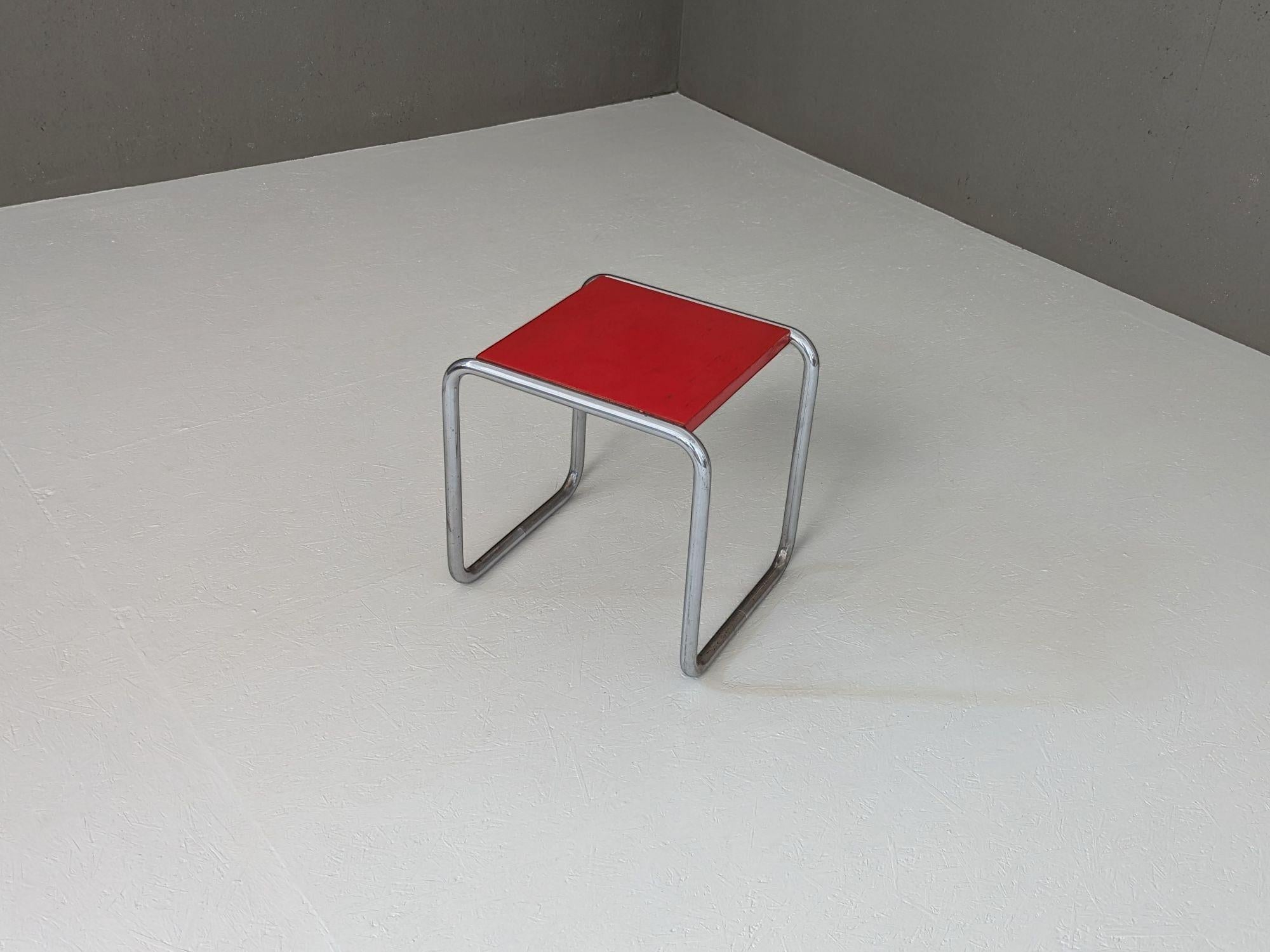 Allemand Tabouret Bauhaus début B 9/s par Marcel Breuer, années 1930 en vente