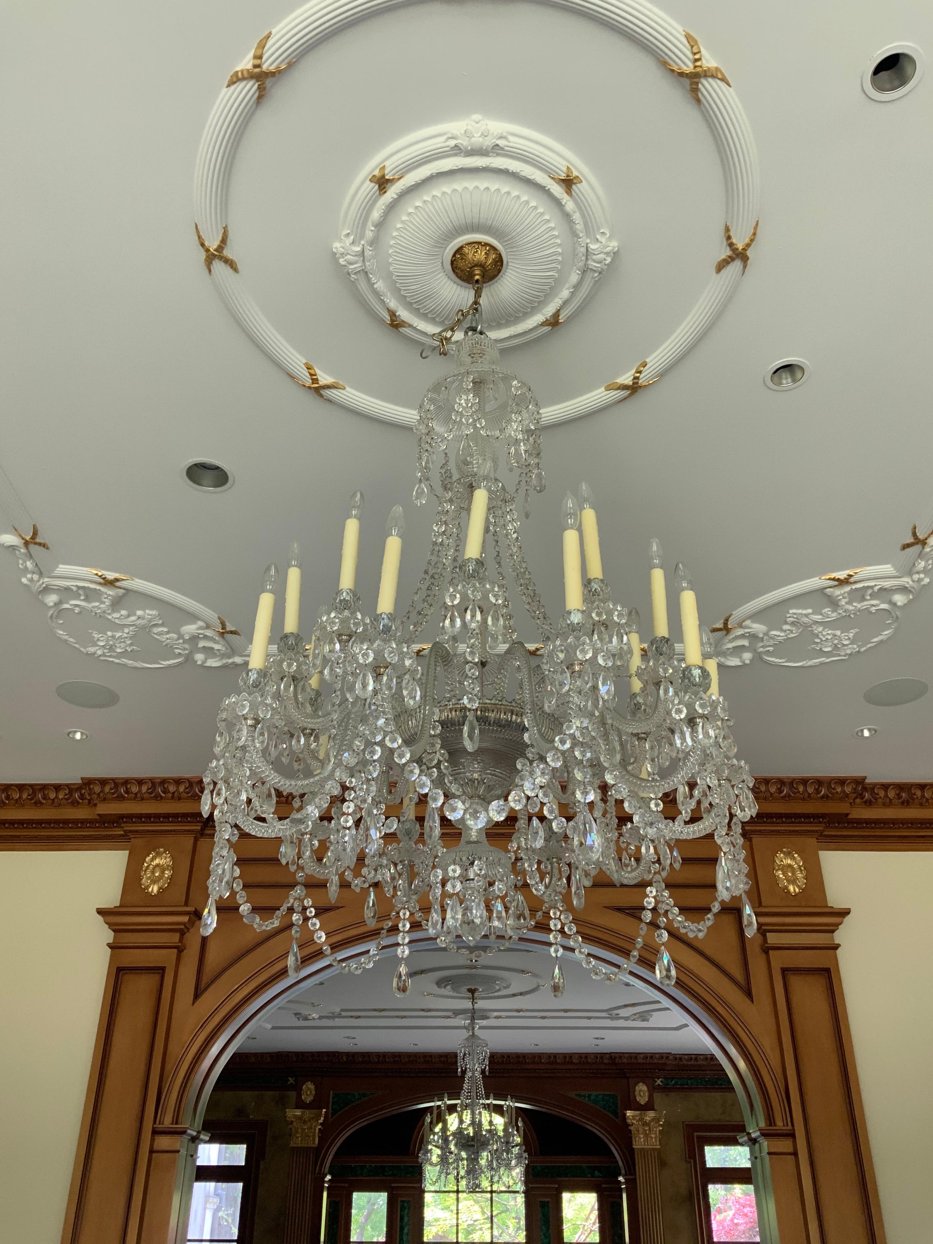 Early Baccarat Crystal Chandelier from France For Sale 1