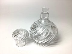 Early Baccarat Crystal Swirl Perfume or Cologne Bottle