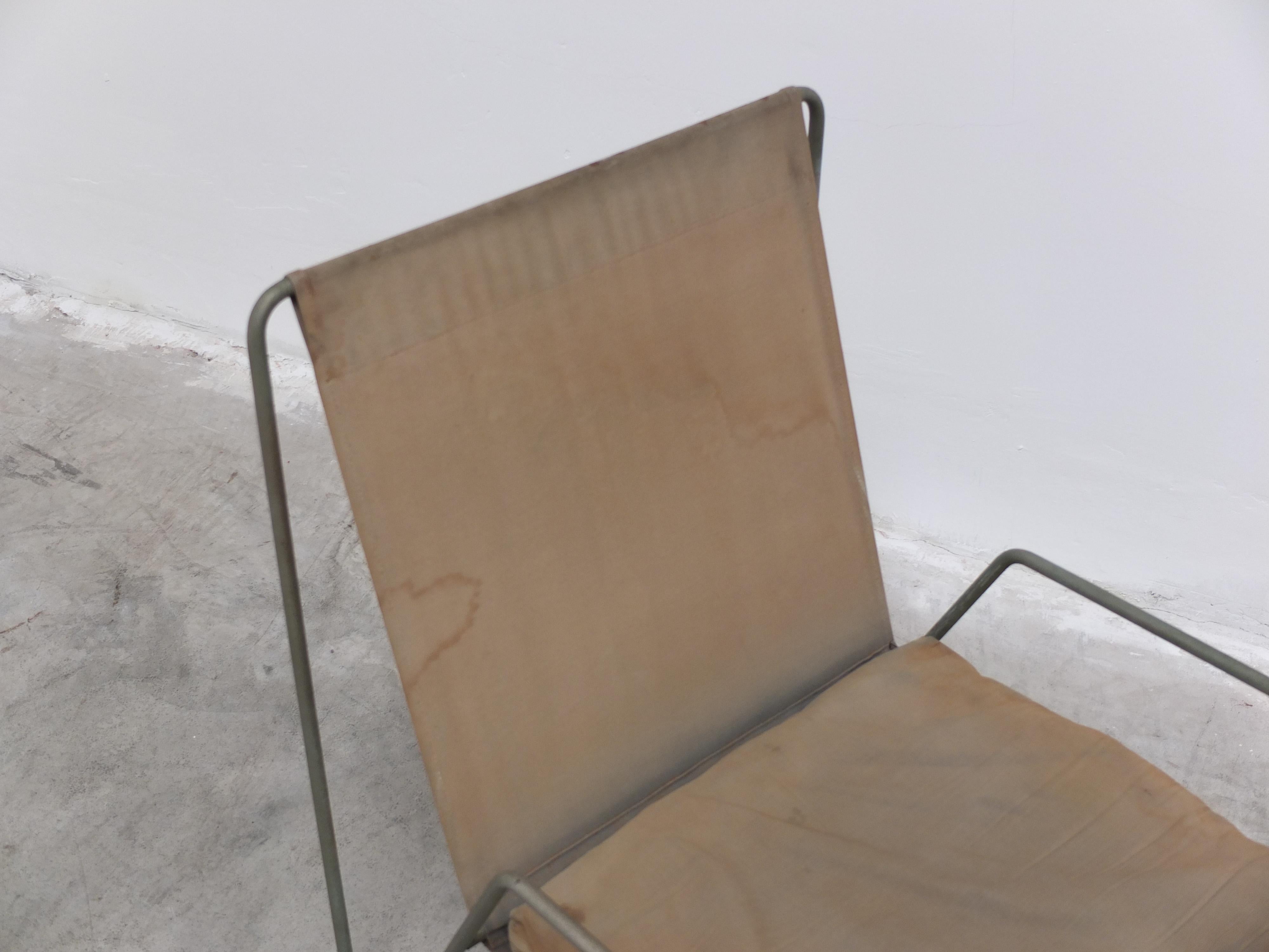 Early 'Bachelor' Chair with Ottomon by Verner Panton for Fritz Hansen, 1953 For Sale 2