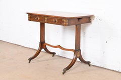 Early Baker Furniture Regency Rosewood Writing Desk or Console Table, 1930s