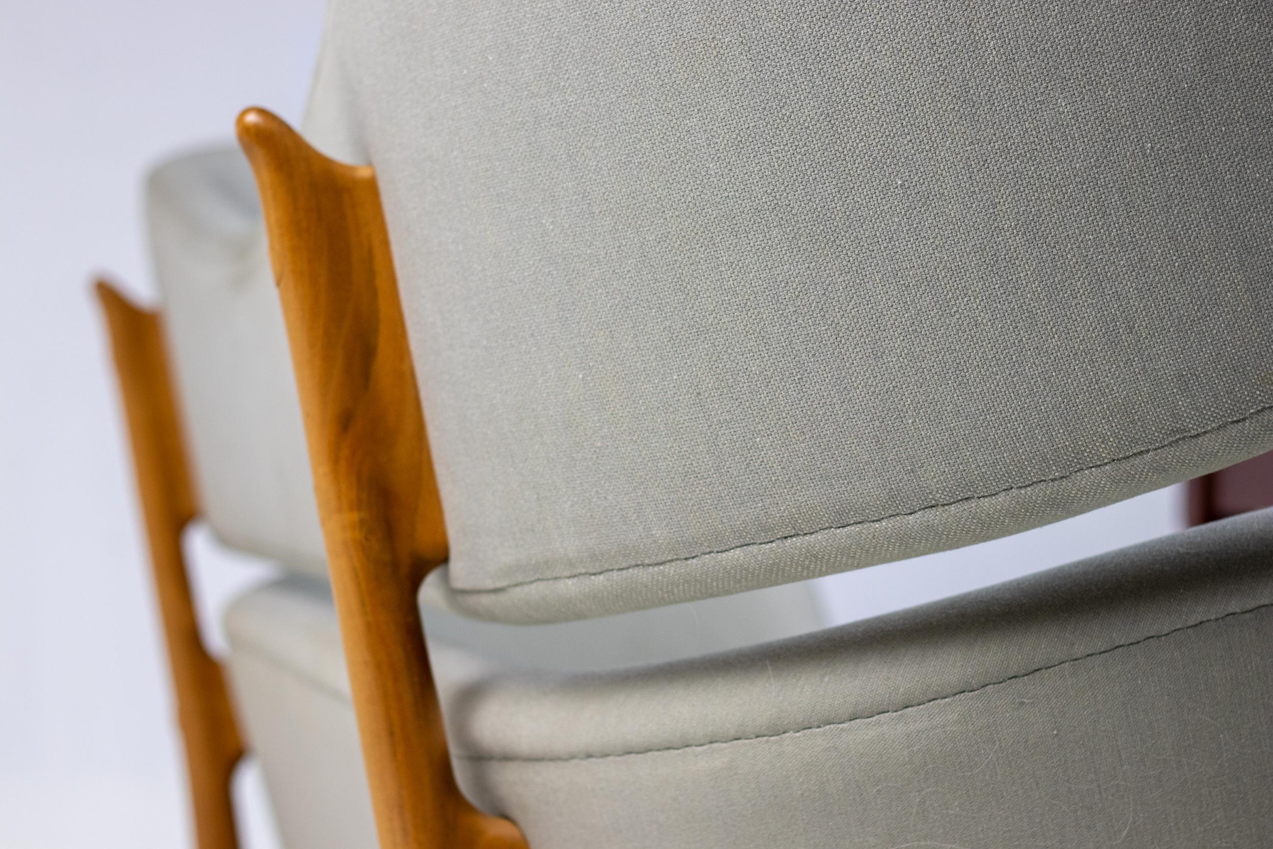 Scandinavian Modern Early Baker Sofa by One Collection, Denmark — Teak Frame & Original Fabric For Sale