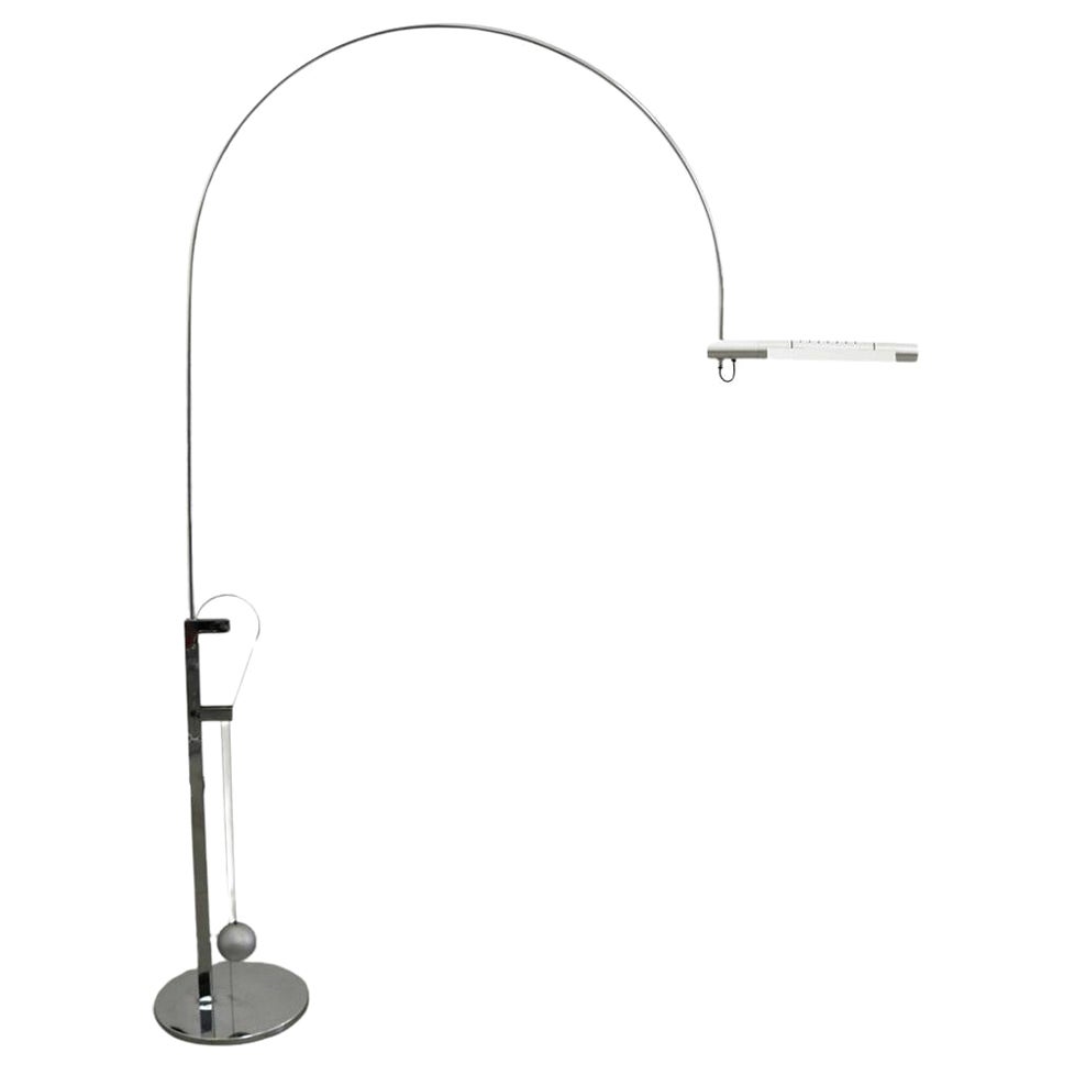 Early Baltensweiler Halo Mobile Floor Lamp, Switzerland, 1970s