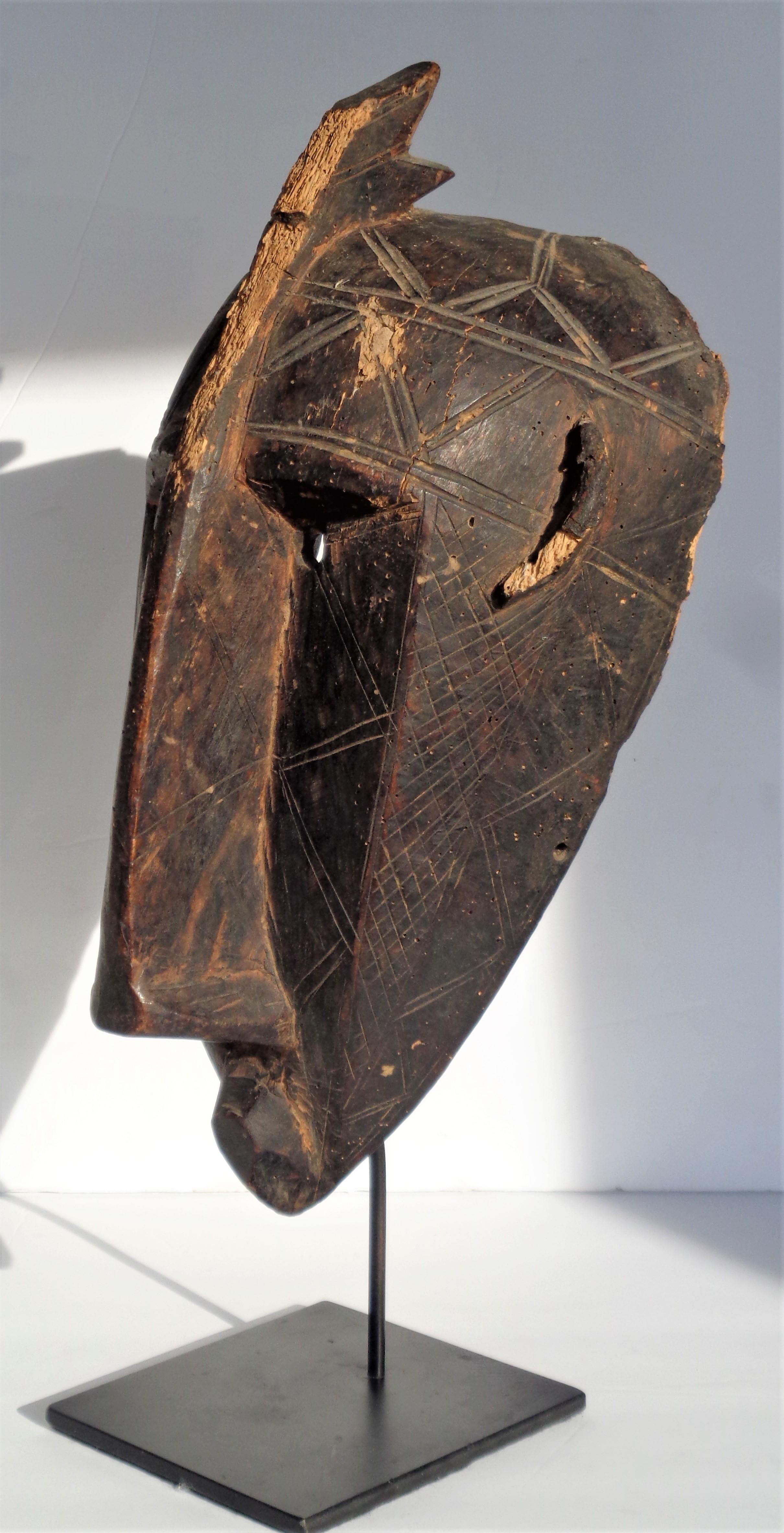 20th Century Early Bamana Mask, Mali