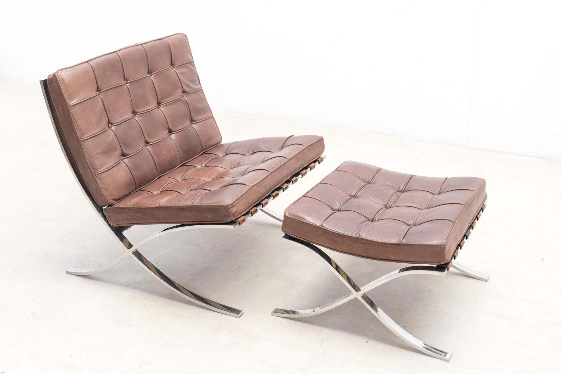 Mid-20th Century  Early Barcelona Chair by Mies Van Der Rohe  For Sale