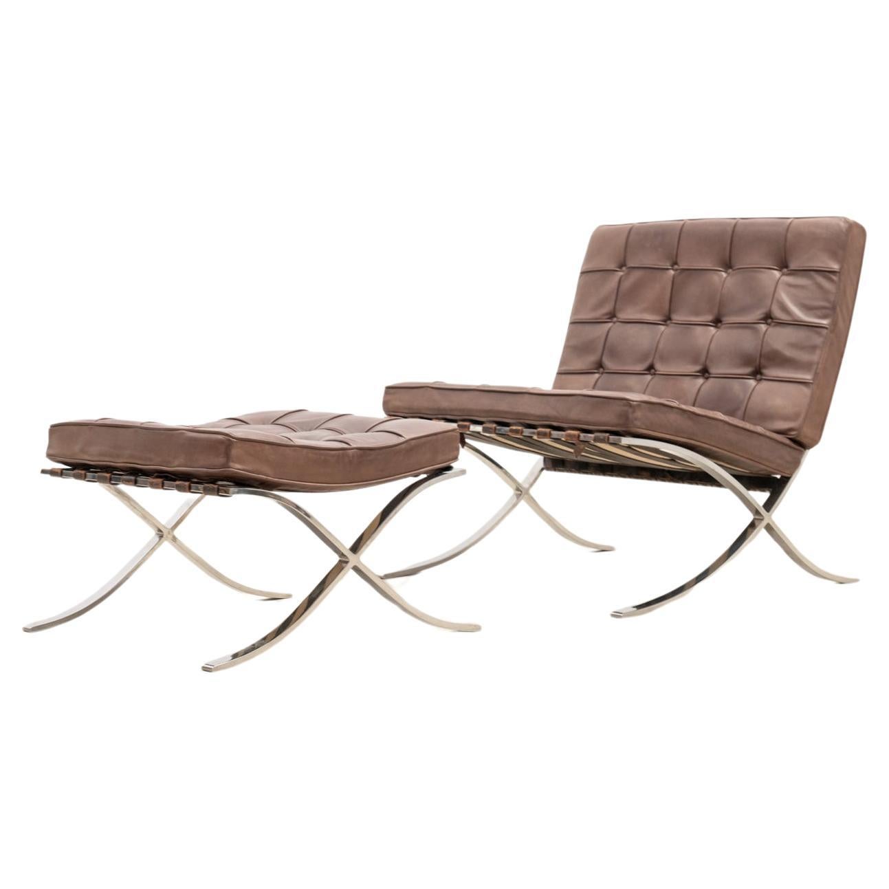  Early Barcelona Chair by Mies Van Der Rohe  For Sale