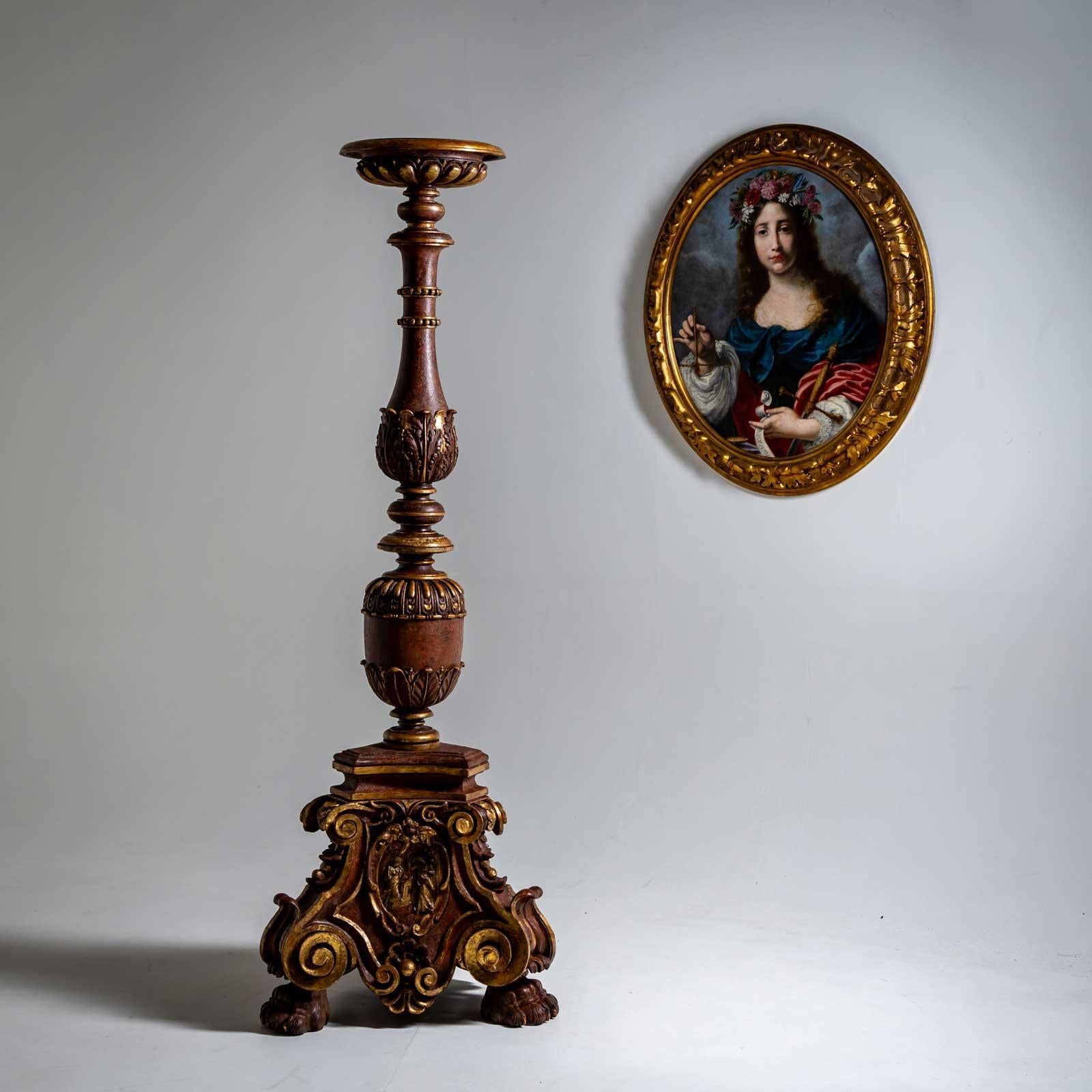 Early Baroque Altar Candlesticks, Florence, dated 1627 For Sale 4