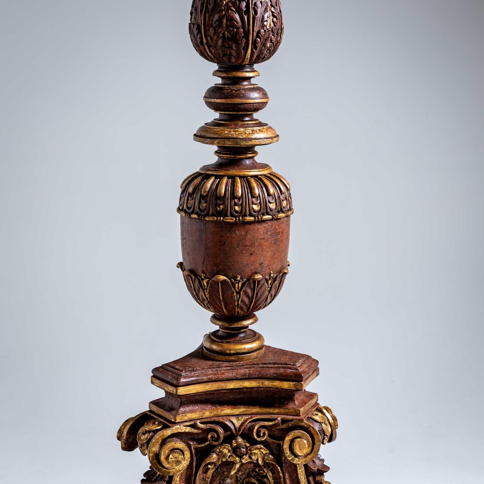 Early Baroque Altar Candlesticks, Florence, dated 1627 For Sale 1