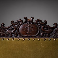 Poltrona del primo barocco, datata 1701