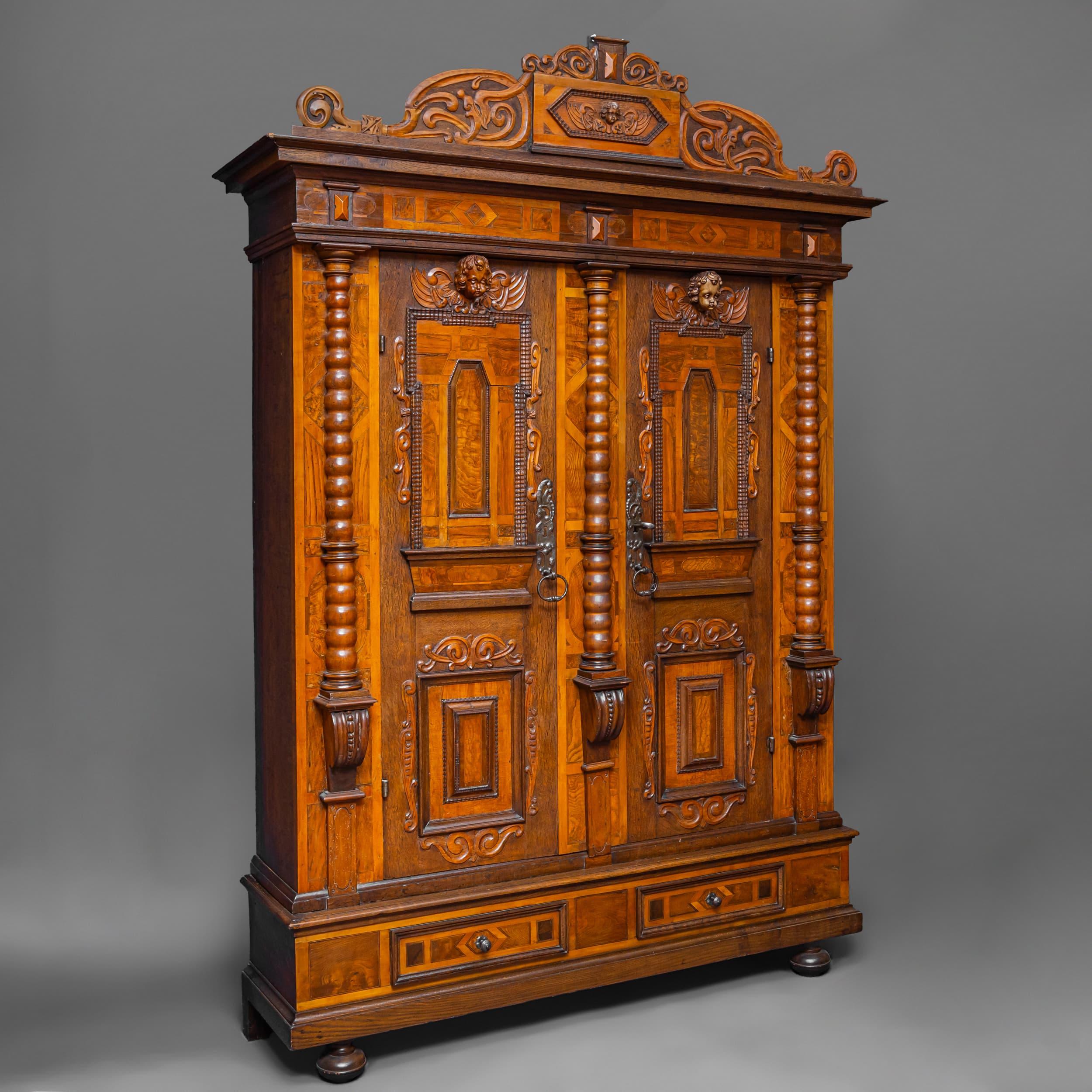 Gabinetto del primo barocco, XVIII/XIX secolo In condizioni buone in vendita a Greding, DE
