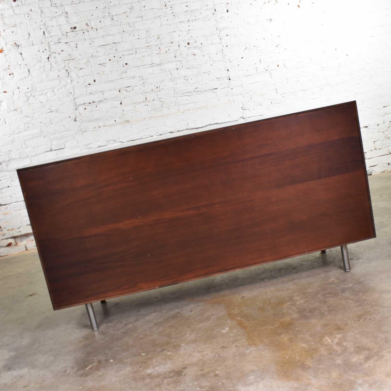 Early Basic Cabinet Series Walnut Sideboard Credenza by George Nelson for Herman 3