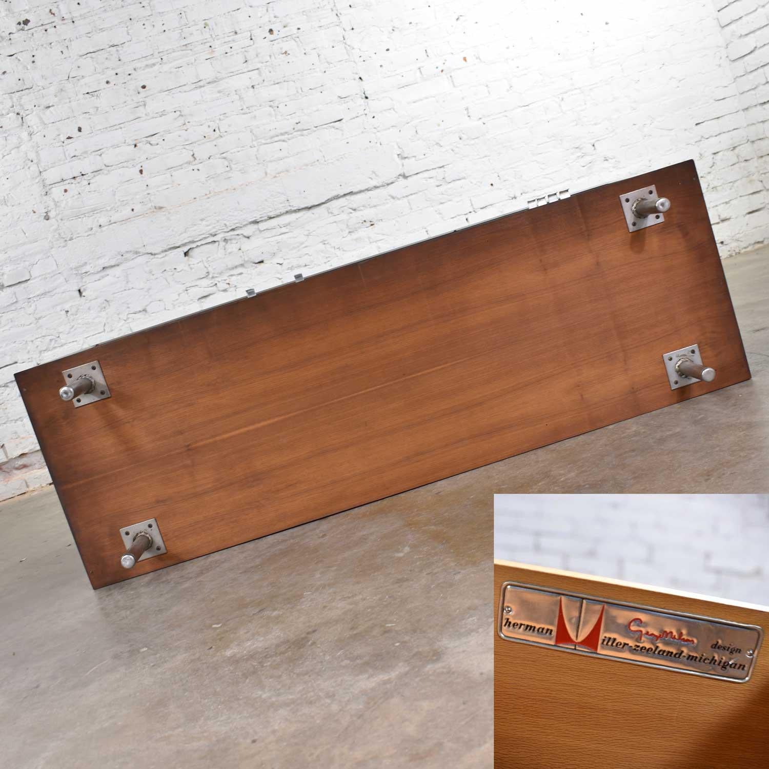 Early Basic Cabinet Series Walnut Sideboard Credenza by George Nelson for Herman 4
