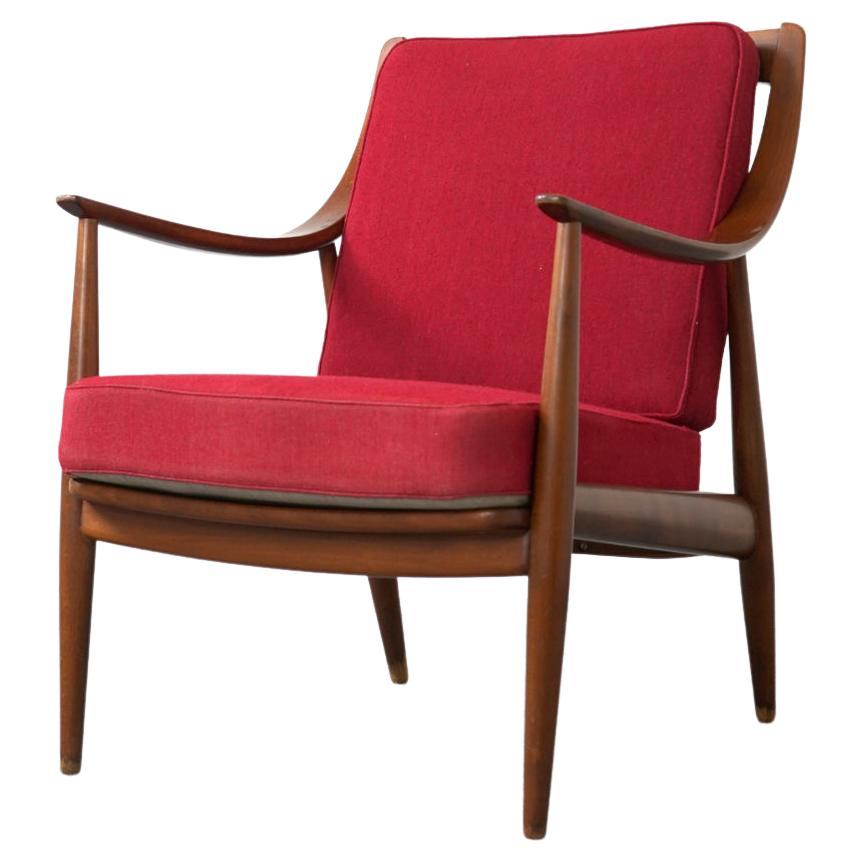 Early Beech Wood "Model 146" Lounge Chair by Peter Hvidt & Orla Molgaard-Nielsen