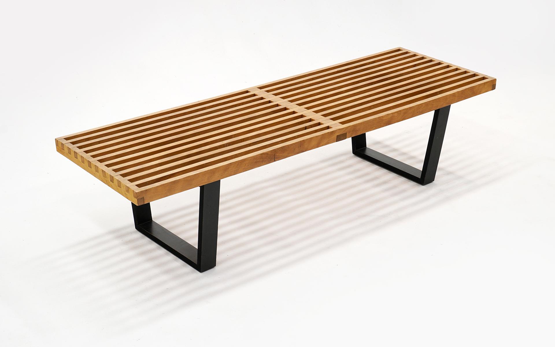 Mid-Century Modern Early Bench by George Nelson for Herman Miller, Not a Reissue