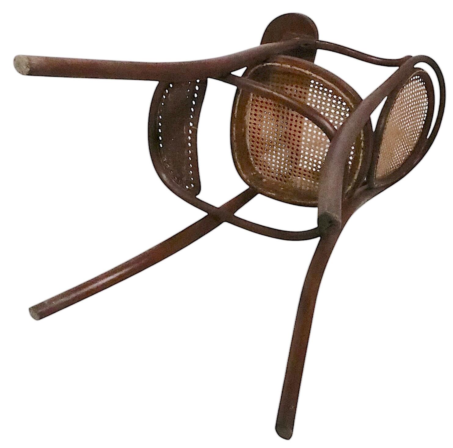 Early Bentwood  Vienna Secessionist Highchair att. to Thonet 4