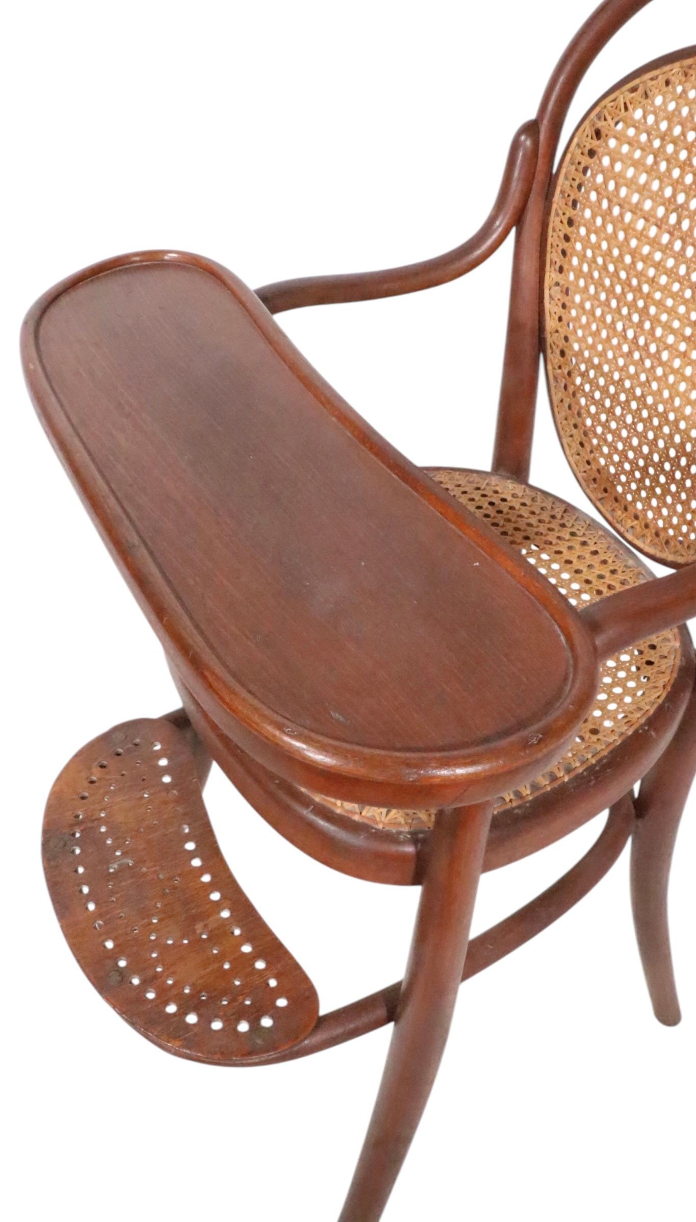 Early Bentwood  Vienna Secessionist Highchair att. to Thonet 13